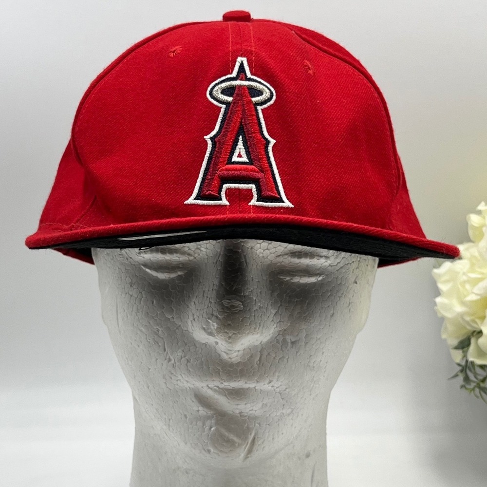 New Era 59FIFTY MBL Los Angeles Angels On-Field Authentic Collec Fitted Hat Sz 8